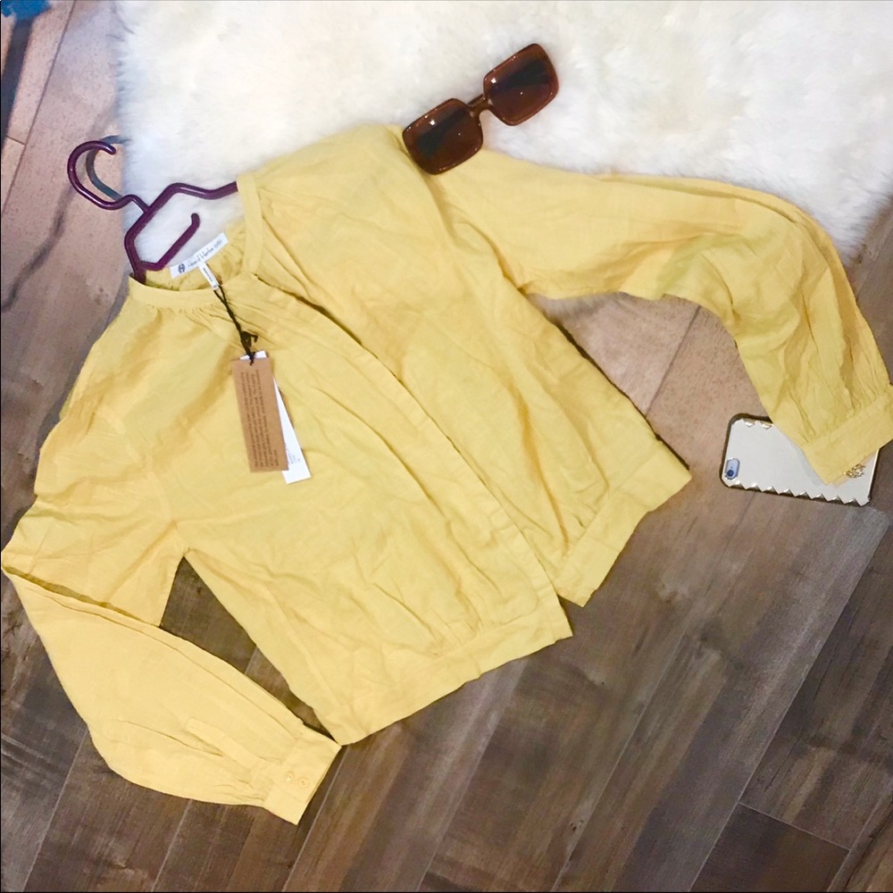 House Of Harlow 1960 Rowan Straw l long sleeve top